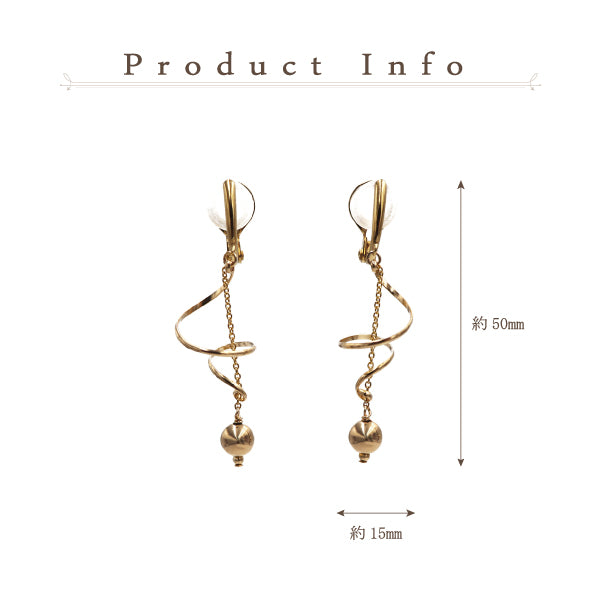 K14GF/SV KLIMTOオマージュ イヤリング|GFE4114