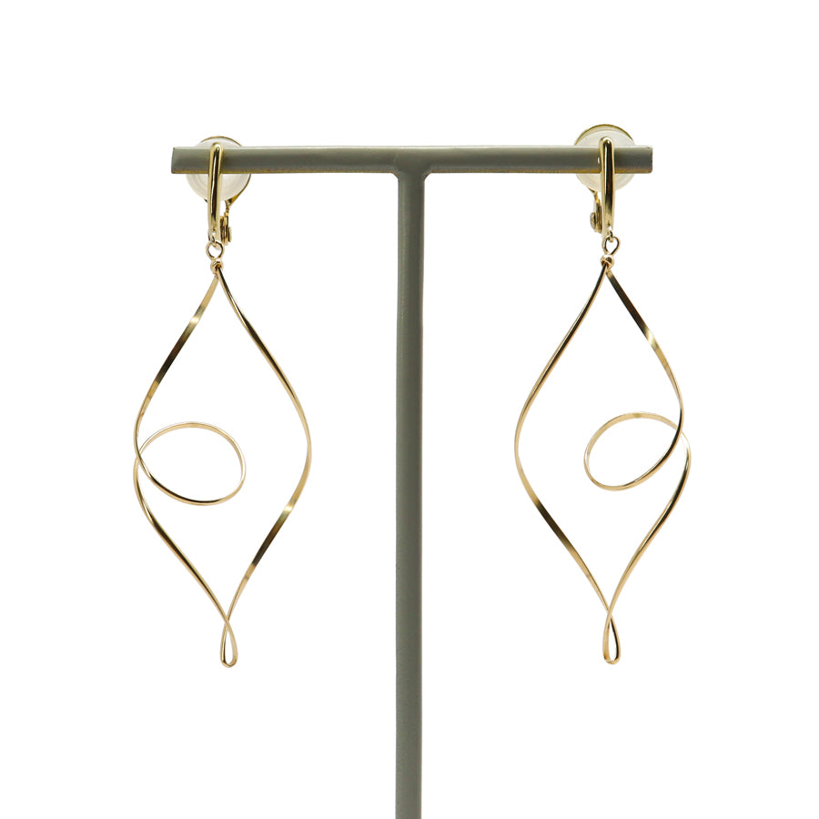 K14GF/SV KLIMTOオマージュ イヤリング|GFE4116