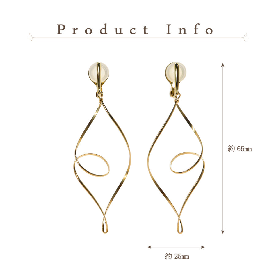 K14GF/SV KLIMTOオマージュ イヤリング|GFE4116