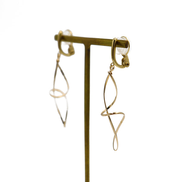 K14GF/SV KLIMTOオマージュ イヤリング|GFE4117