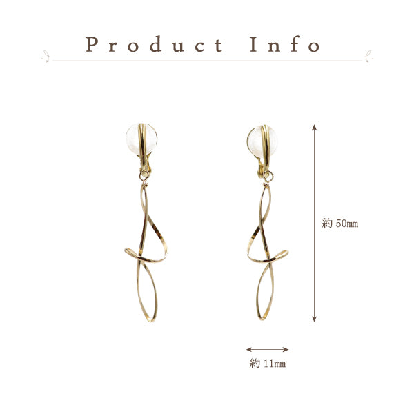 K14GF/SV KLIMTOオマージュ イヤリング|GFE4117