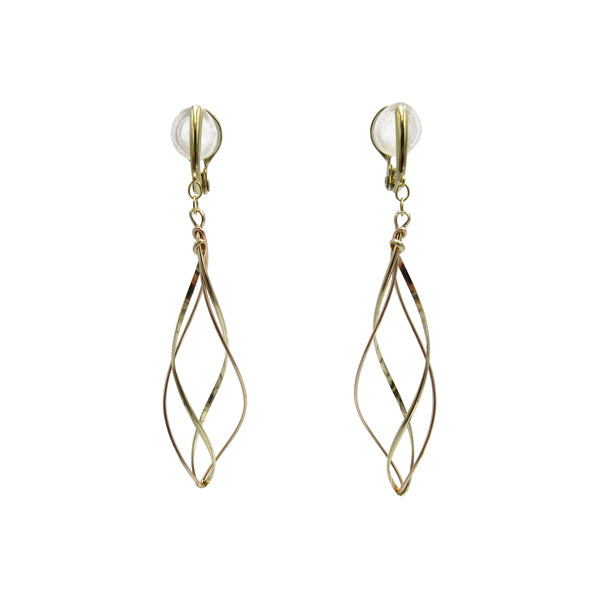 K14GF/SV 緩やかに織り成す イヤリング|GFE4118PY