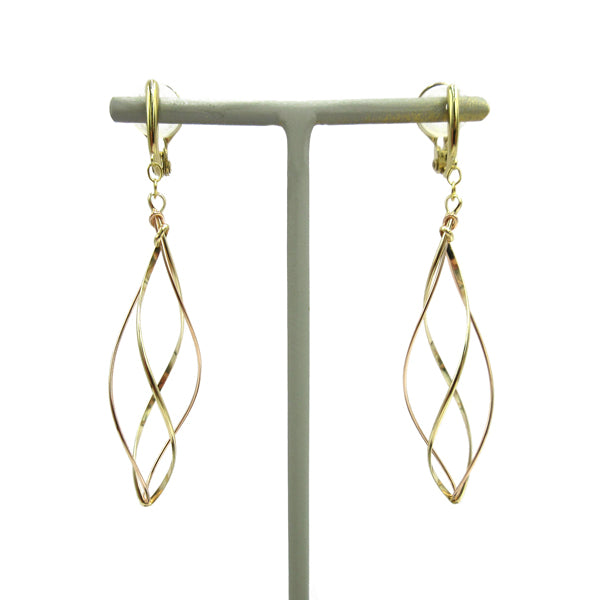 K14GF/SV 緩やかに織り成す イヤリング|GFE4118PY