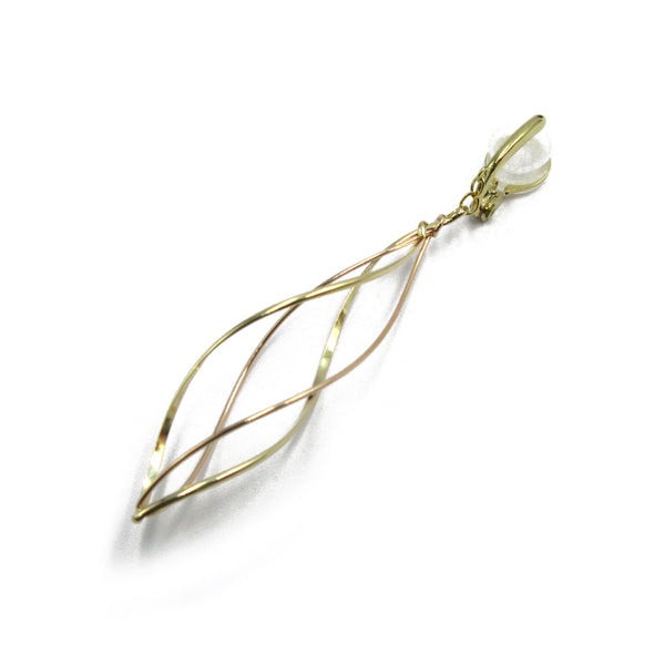 K14GF/SV 緩やかに織り成す イヤリング|GFE4118PY