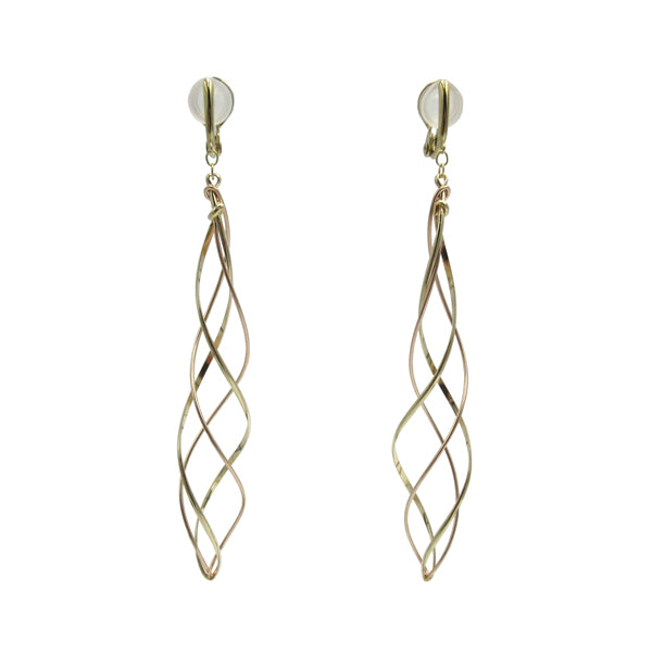 K14GF/SV 緩やかに織り成す イヤリング|GFE4120PY