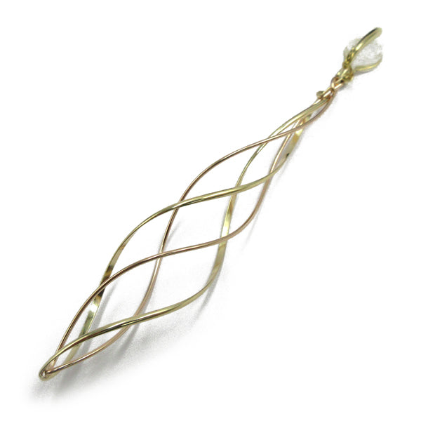 K14GF/SV 緩やかに織り成す イヤリング|GFE4120PY