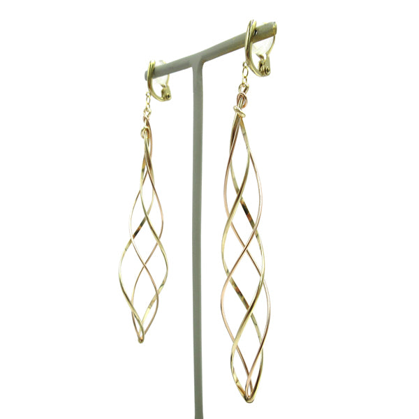 K14GF/SV 緩やかに織り成す イヤリング|GFE4120PY