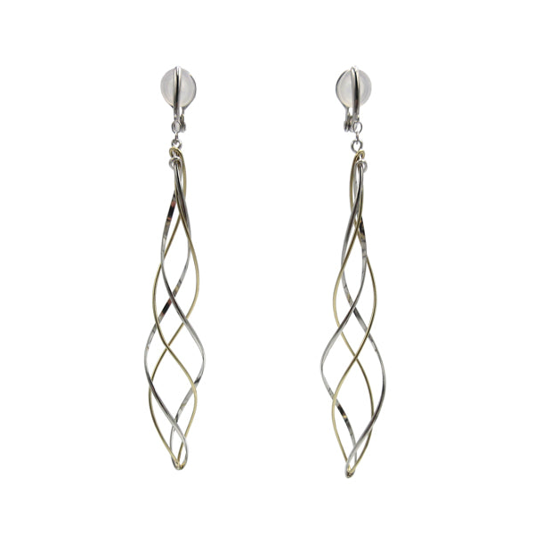K14GF/SV 緩やかに織り成す イヤリング|GFE4121WY