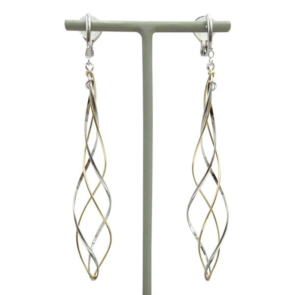 K14GF/SV 緩やかに織り成す イヤリング|GFE4121WY
