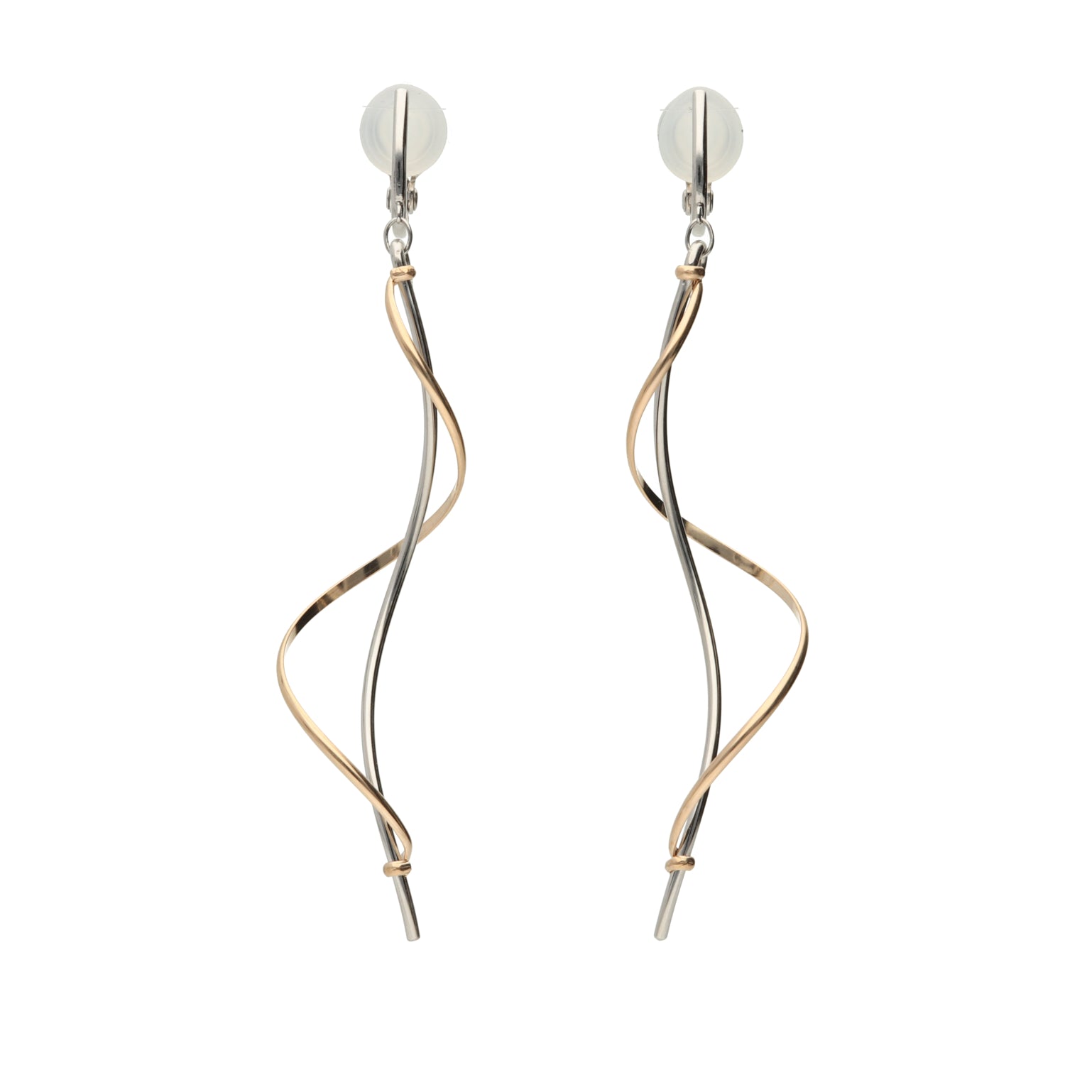 K14GF/SV コントラストで魅せる イヤリング|GFE4122WY