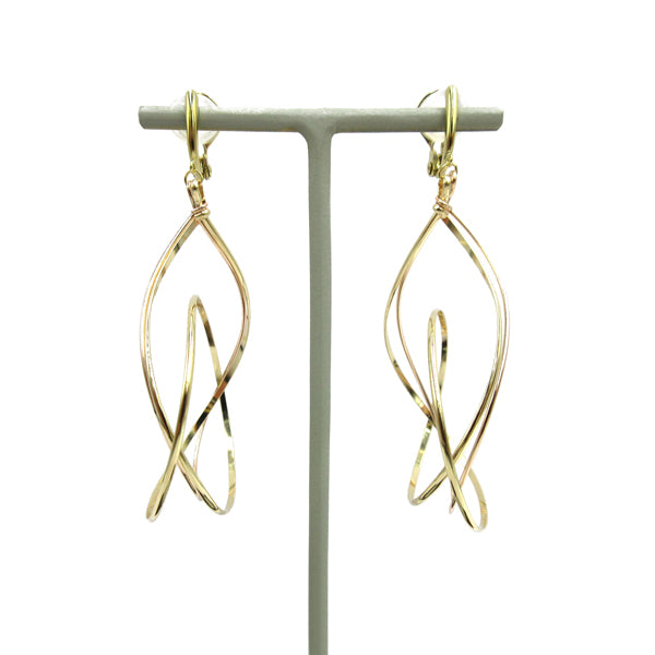 K14GF/SV 美しい弧を描く イヤリング|GFE4123PY