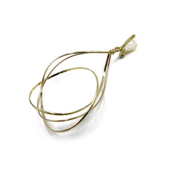 K14GF/SV 美しい弧を描く イヤリング|GFE4123PY