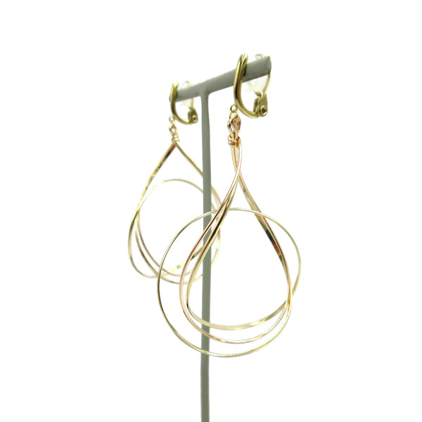 K14GF/SV 美しい弧を描く イヤリング|GFE4123PY