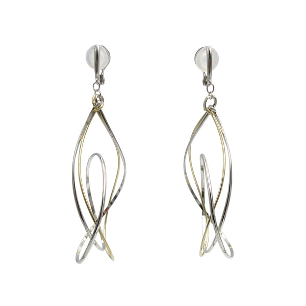 K14GF/SV 美しい弧を描く イヤリング|GFE4124WY