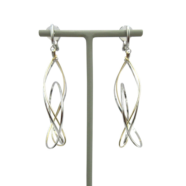 K14GF/SV 美しい弧を描く イヤリング|GFE4124WY