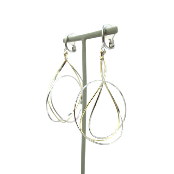 K14GF/SV 美しい弧を描く イヤリング|GFE4124WY