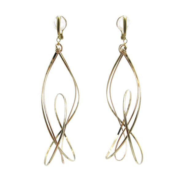 K14GF/SV 美しい弧を描く イヤリング|GFE4125PY