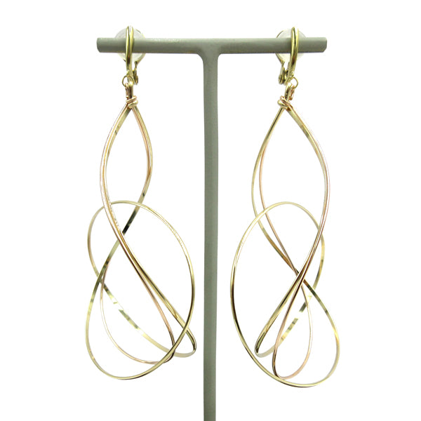 K14GF/SV 美しい弧を描く イヤリング|GFE4125PY