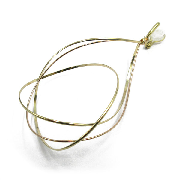 K14GF/SV 美しい弧を描く イヤリング|GFE4125PY