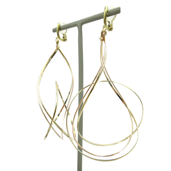 K14GF/SV 美しい弧を描く イヤリング|GFE4125PY