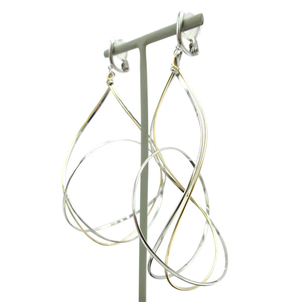 K14GF/SV 美しい弧を描く イヤリング|GFE4126WY