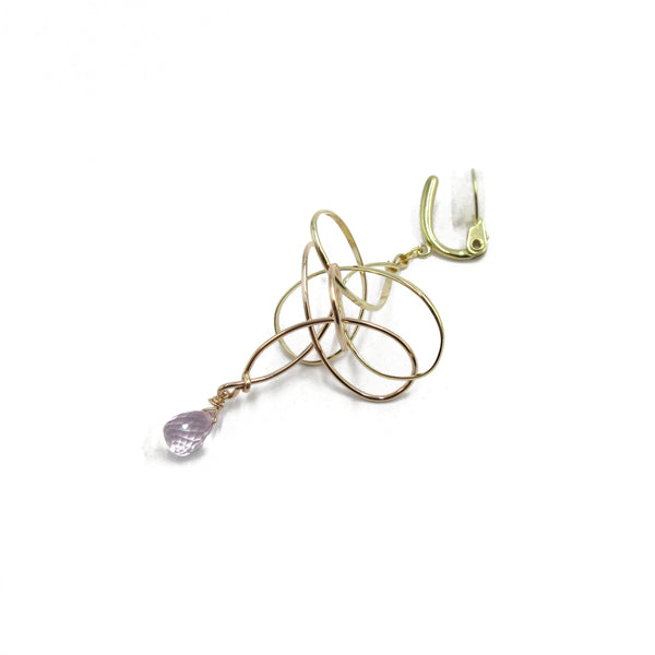 K14GF/SV 淡い涼やかなアメシスト イヤリング|GFE4131PY