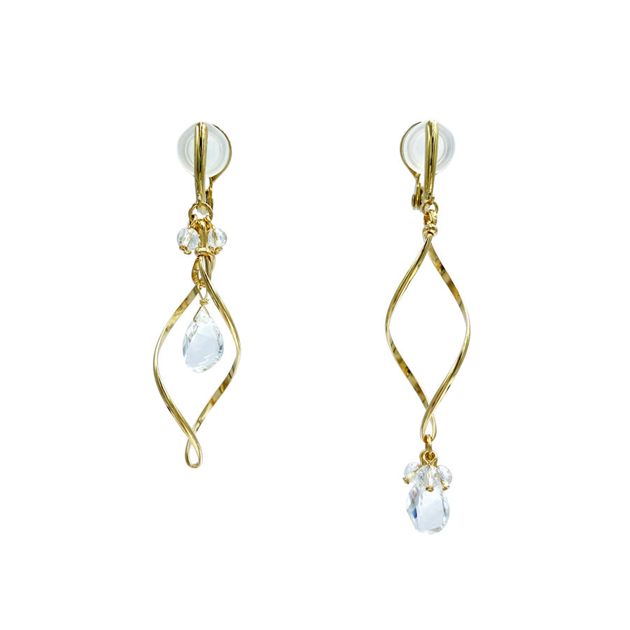 K14GF/SV 煌めく光の躍動 イヤリング|GFE4135