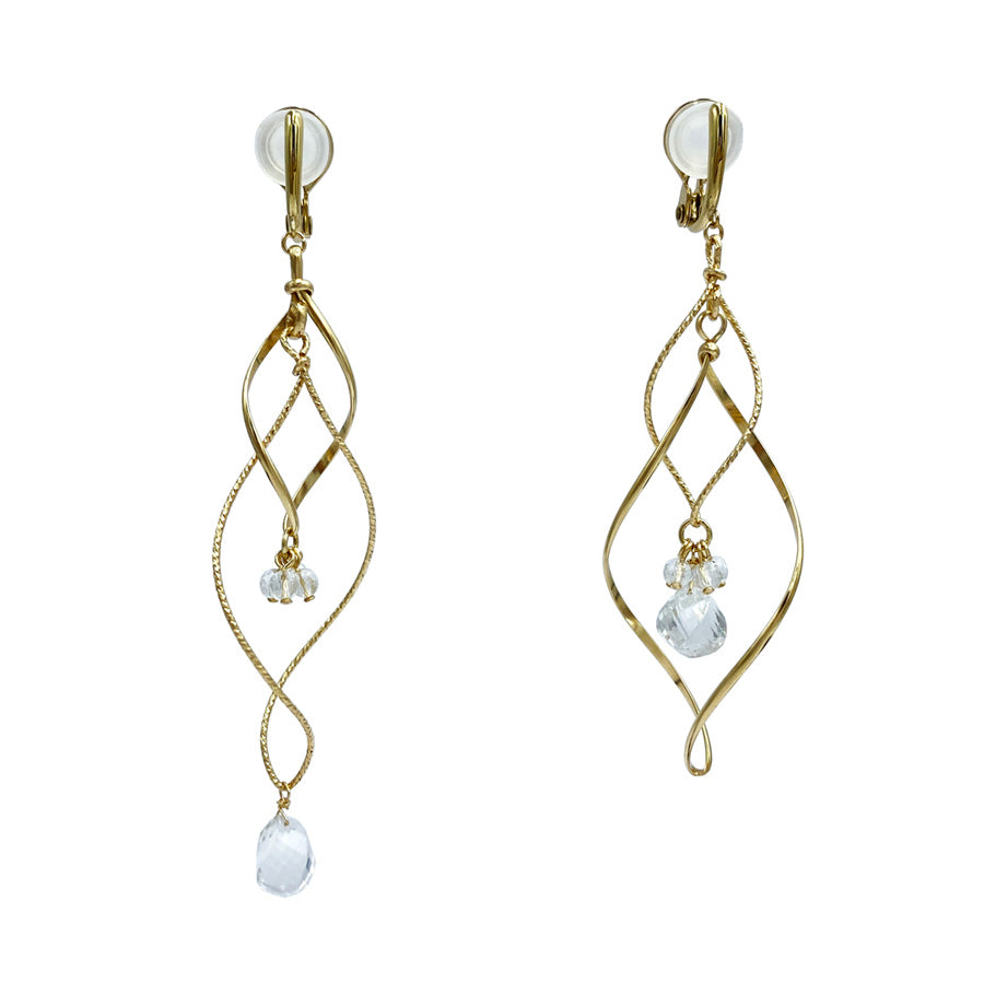 K14GF/SV 溢れ煌めく光の躍動 イヤリング|GFE4136