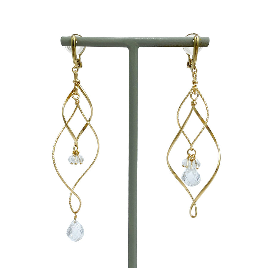 K14GF/SV 溢れ煌めく光の躍動 イヤリング|GFE4136