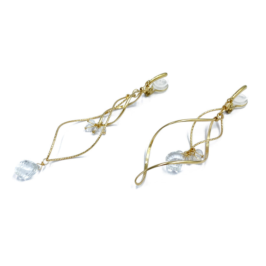 K14GF/SV 溢れ煌めく光の躍動 イヤリング|GFE4136