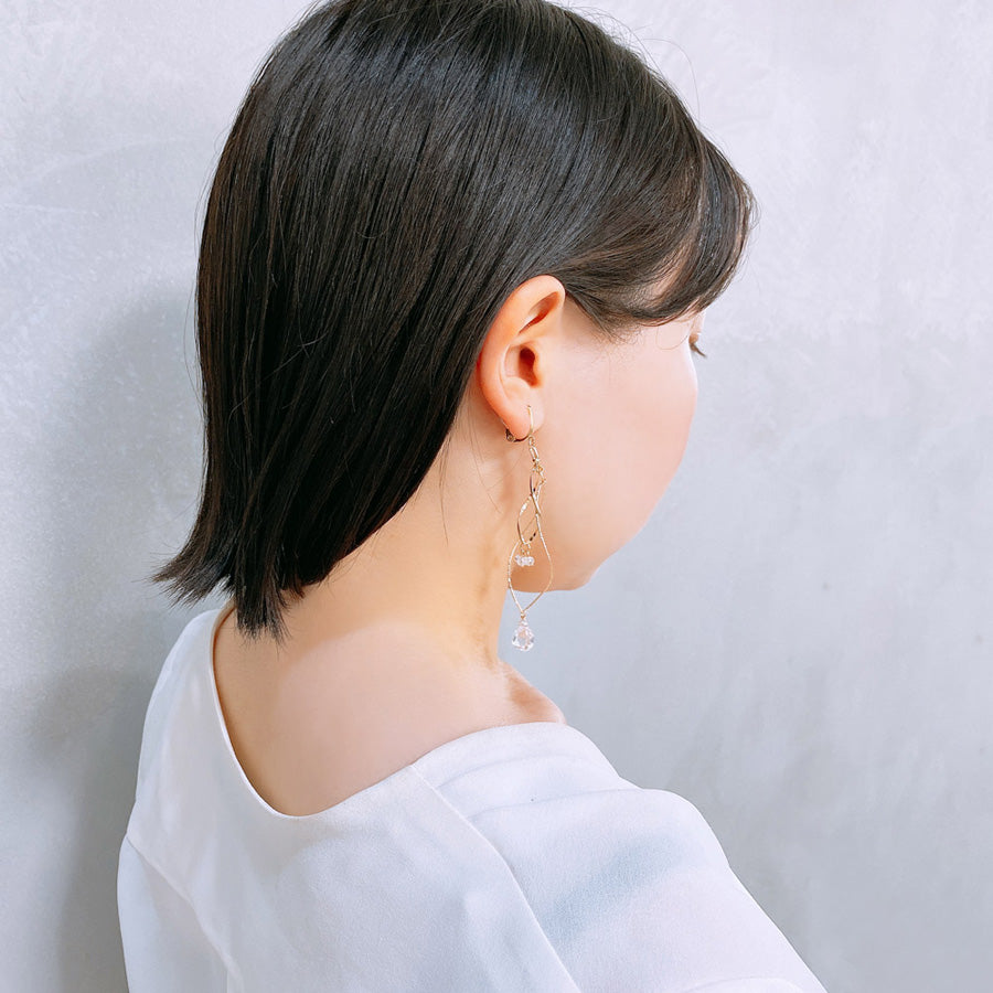 K14GF/SV 溢れ煌めく光の躍動 イヤリング|GFE4136