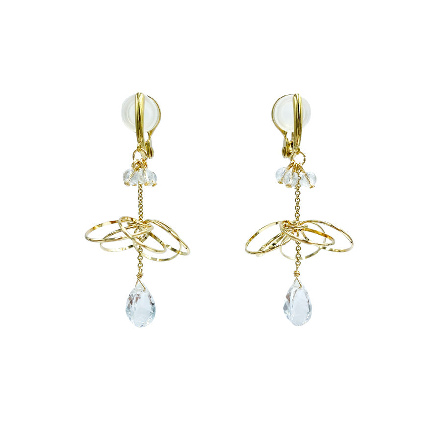 K14GF/SV 煌めくシャンデリア イヤリング|GFE4139