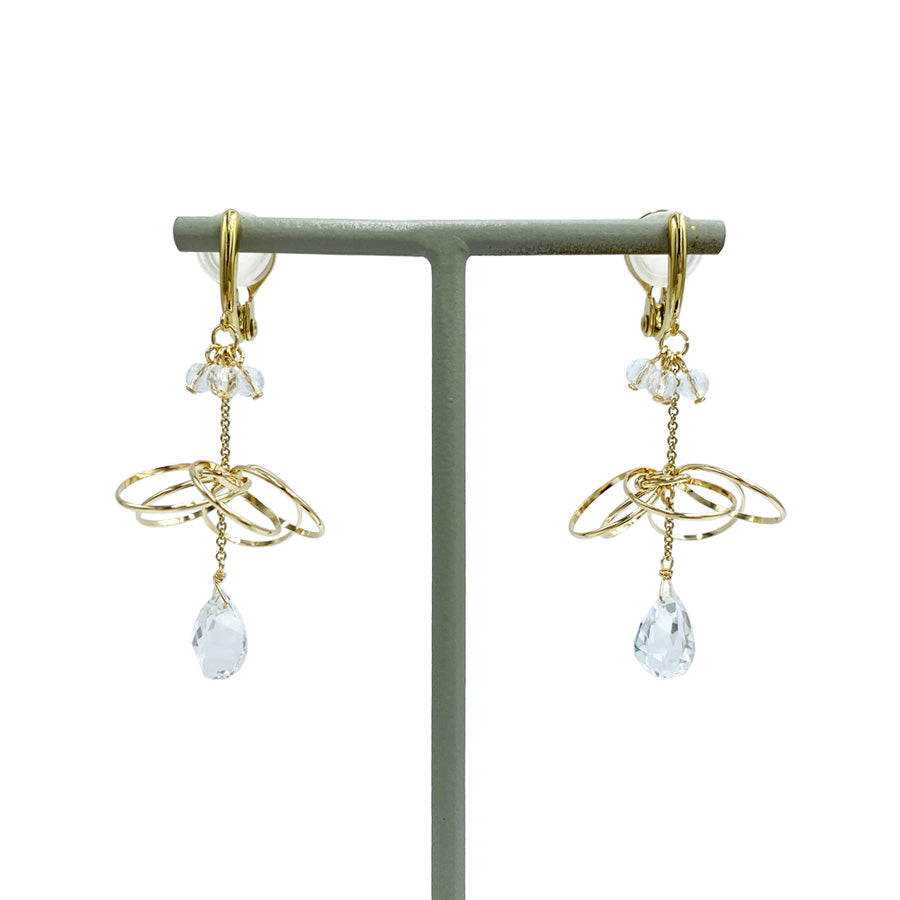 K14GF/SV 煌めくシャンデリア イヤリング|GFE4139