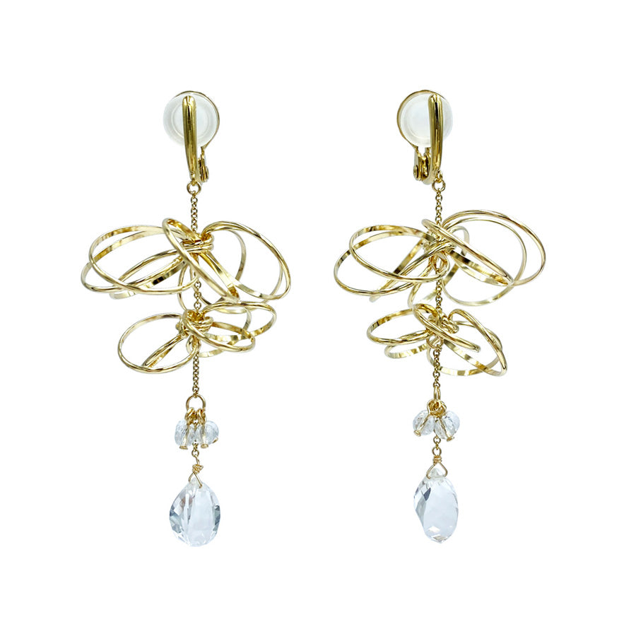 K14GF/SV 煌めくシャンデリア イヤリング|GFE4140