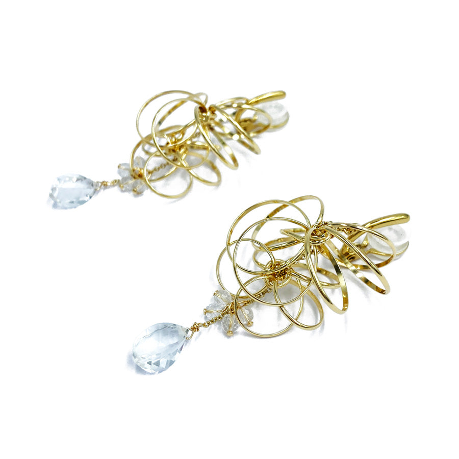 K14GF/SV 煌めくシャンデリア イヤリング|GFE4140