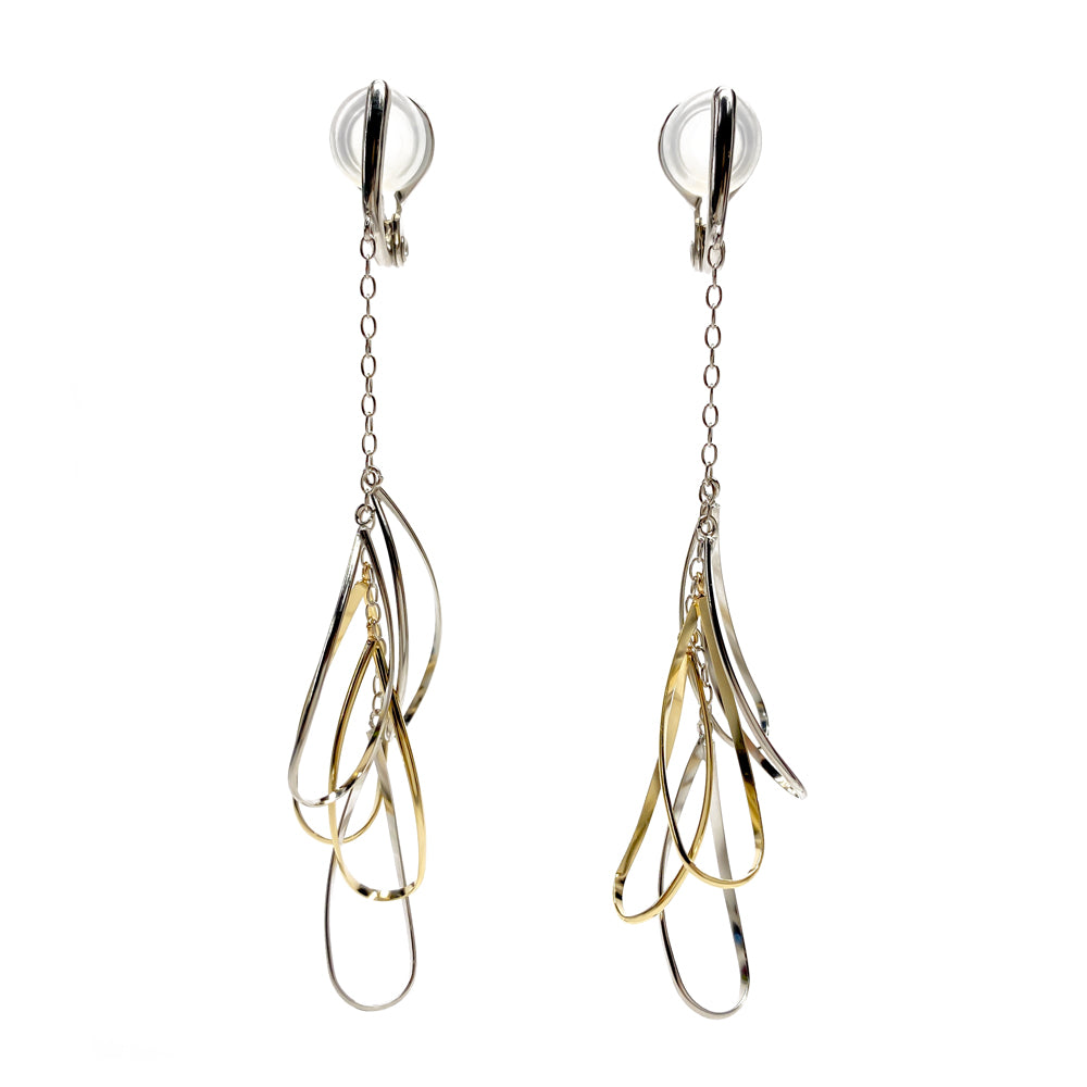 K14GF/SV 軽やかに羽ばたく イヤリング|GFE4143YW