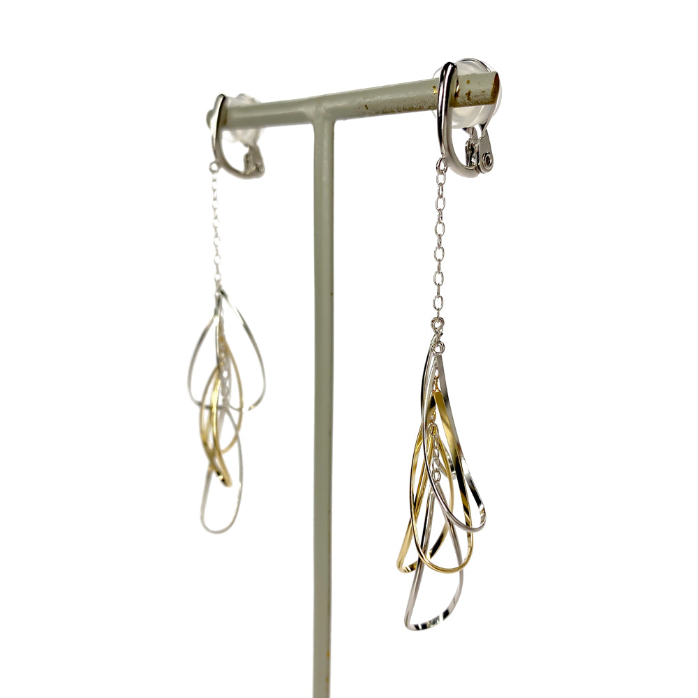 K14GF/SV 軽やかに羽ばたく イヤリング|GFE4143YW