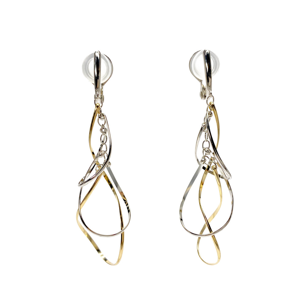 K14GF/SV 高雅に舞い上がる イヤリング|GFE4144YW