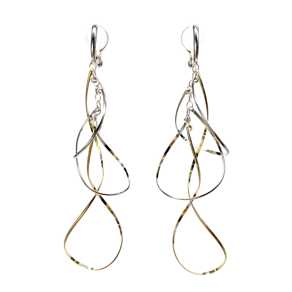 K14GF/SV 高雅に舞い上がる イヤリング|GFE4145YW