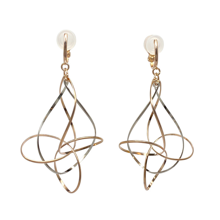 K14GF/SV 華咲く立体感 イヤリング|GFE4146PW