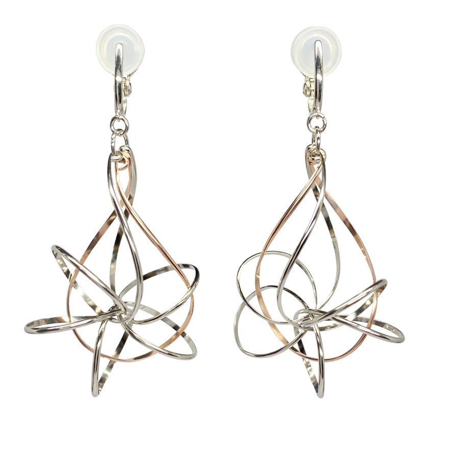 K14GF/SV 美しき白銀世界 イヤリング|GFE4148PW