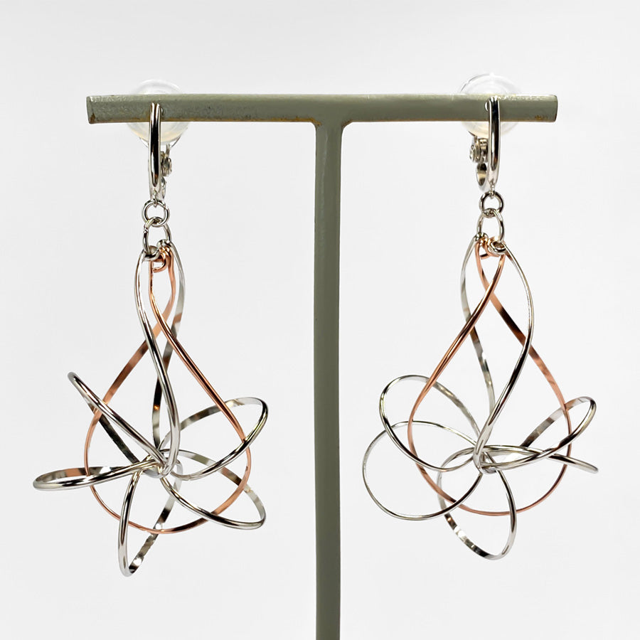 K14GF/SV 美しき白銀世界 イヤリング|GFE4148PW