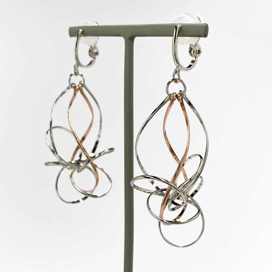 K14GF/SV 美しき白銀世界 イヤリング|GFE4148PW