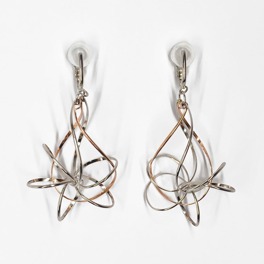 K14GF/SV 美しき白銀世界 イヤリング|GFE4148PW