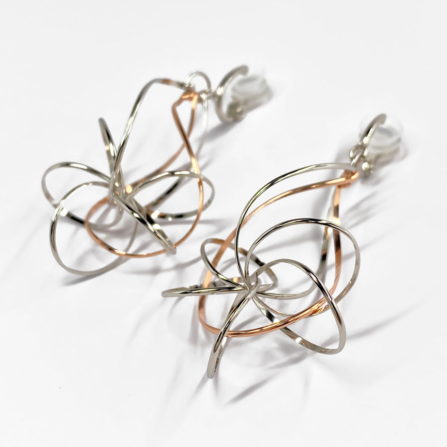 K14GF/SV 美しき白銀世界 イヤリング|GFE4148PW