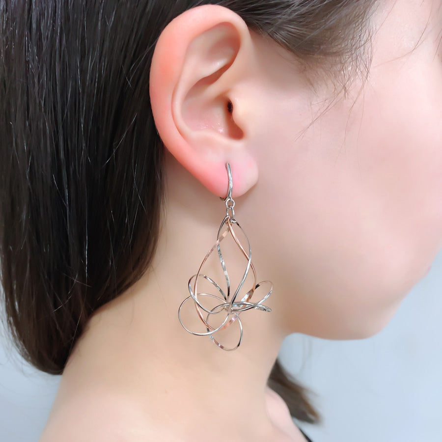 K14GF/SV 美しき白銀世界 イヤリング|GFE4148PW