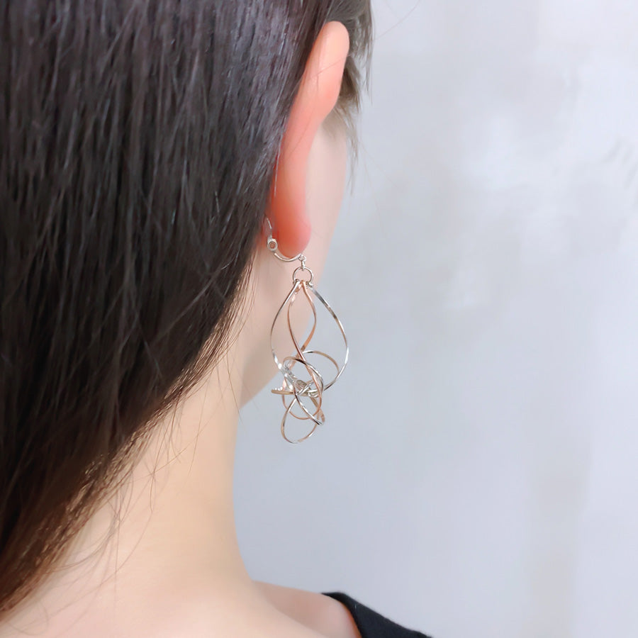 K14GF/SV 美しき白銀世界 イヤリング|GFE4148PW