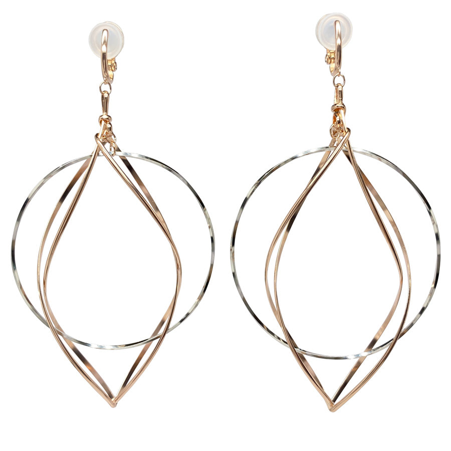 K14GF/SV 白銀に舞う華びら イヤリング|GFE4150PW