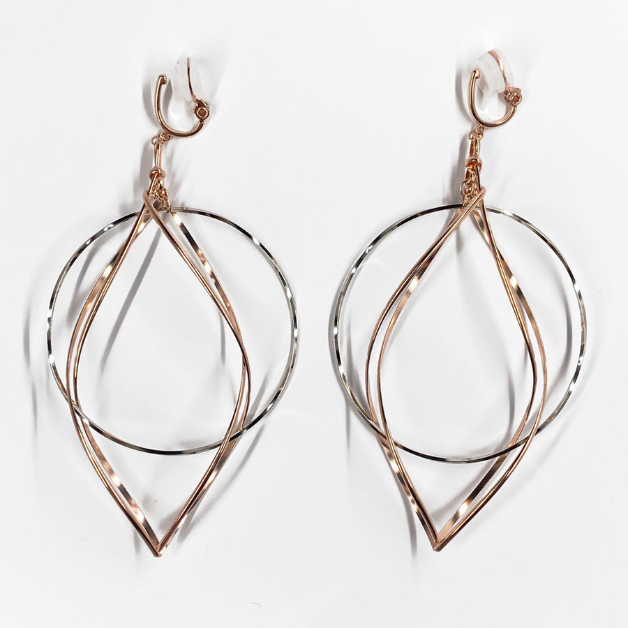 K14GF/SV 白銀に舞う華びら イヤリング|GFE4150PW