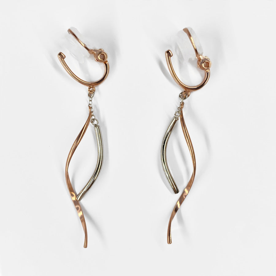 K14GF/SV 舞い躍る軌跡 イヤリング|GFE4151PW